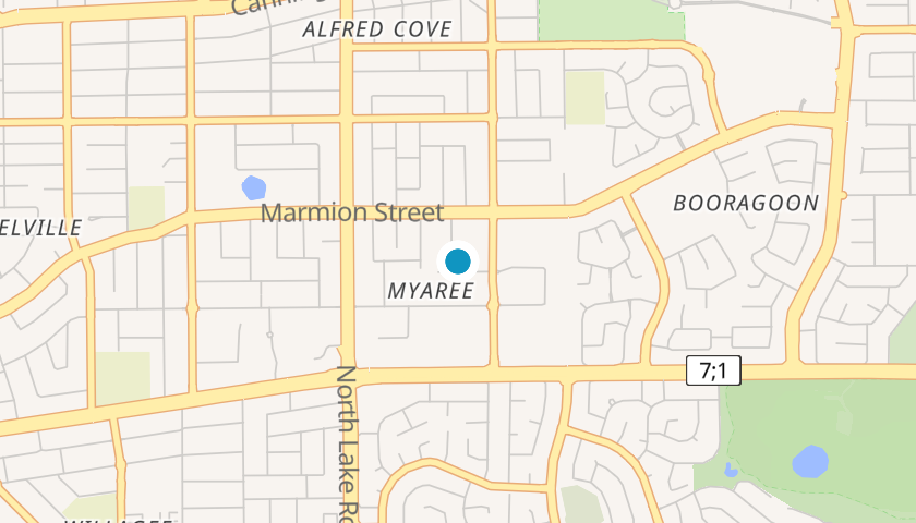 Map showing AVI location