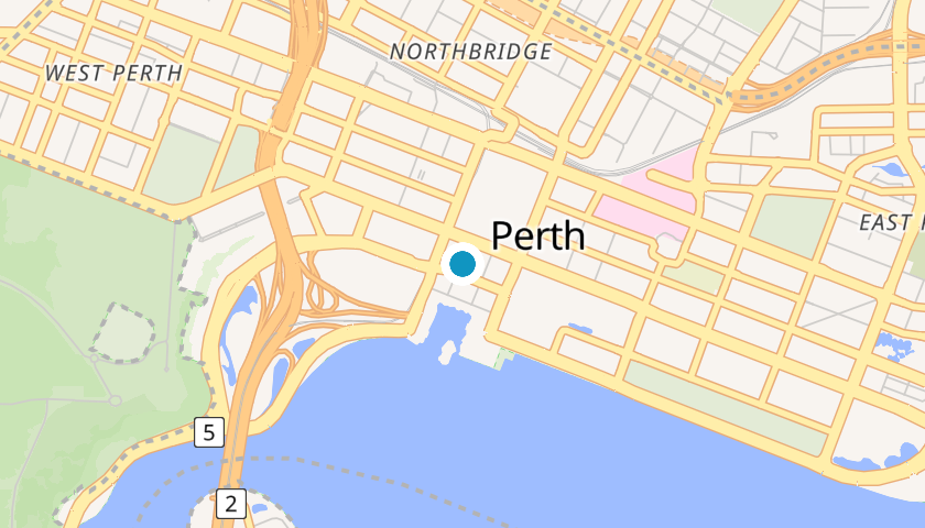 Map showing CyberCX location