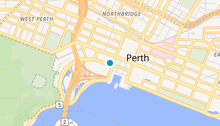 Map showing Defence West location