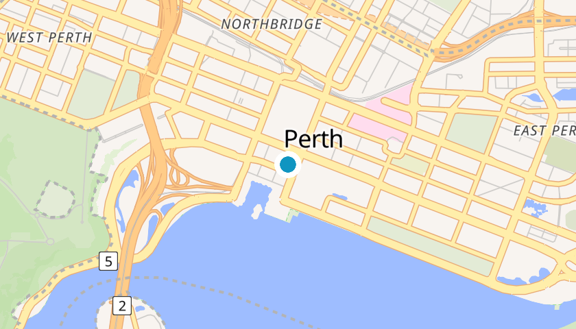 Map showing Green Light location