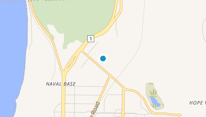 Map showing Hartway Galvanizers Naval Base location