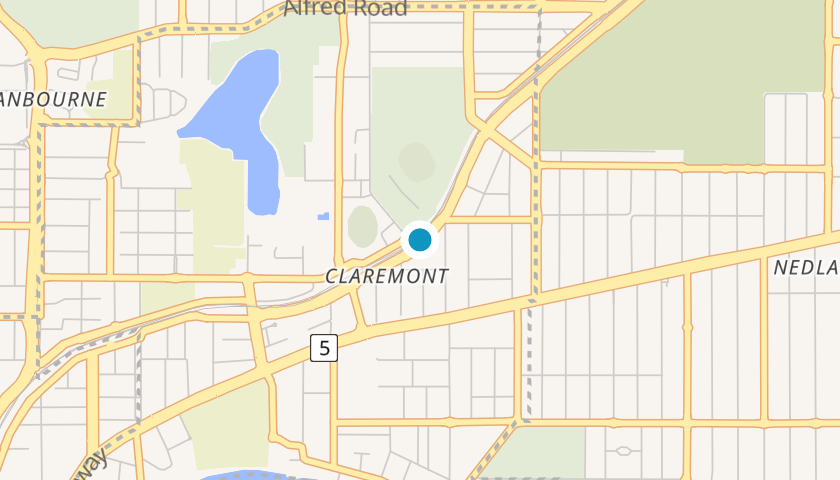 Map showing HESED location