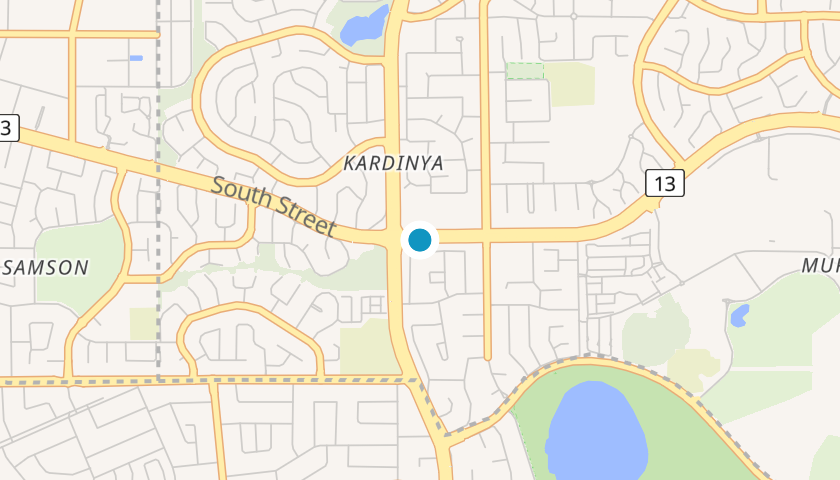 Map showing Murdoch University location