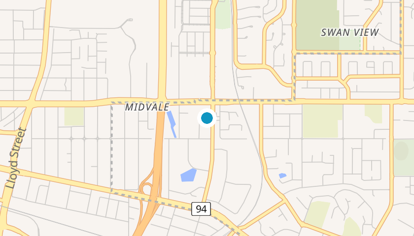 Map showing Petritek location