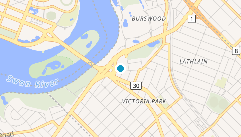 Map showing Programmed location