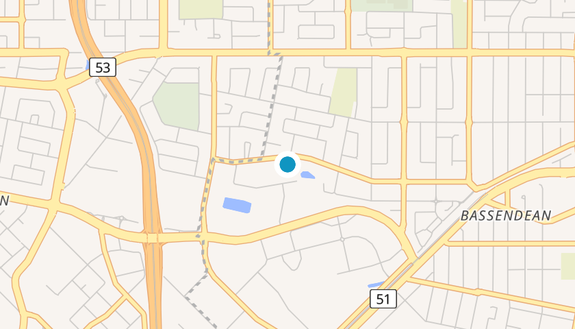 Map showing RUD location