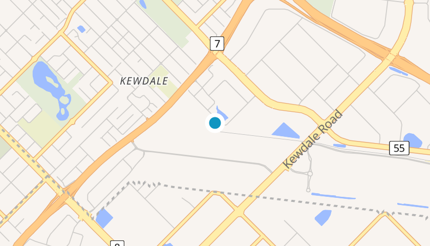 Map showing Sadleirs Global Logistics location