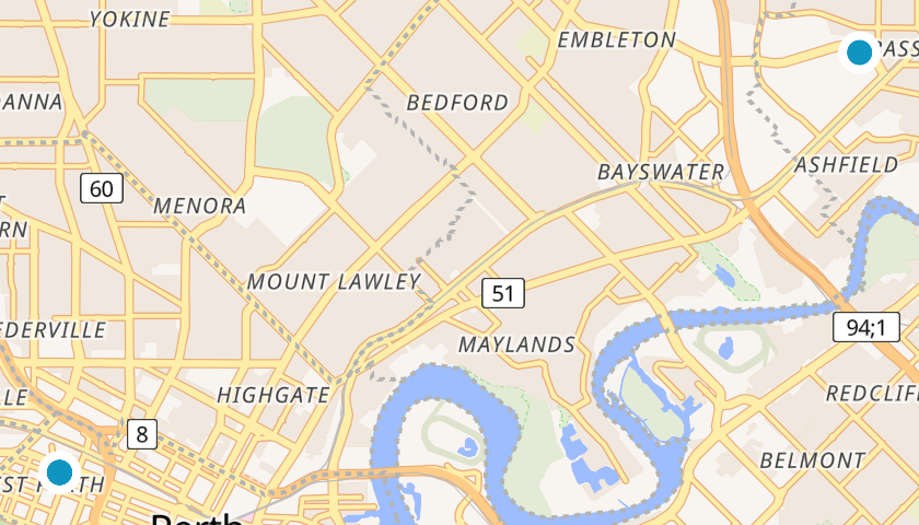 Map of educational and training institution