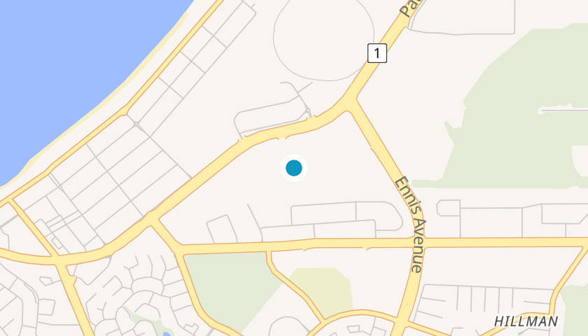 Map showing Thales Australia location