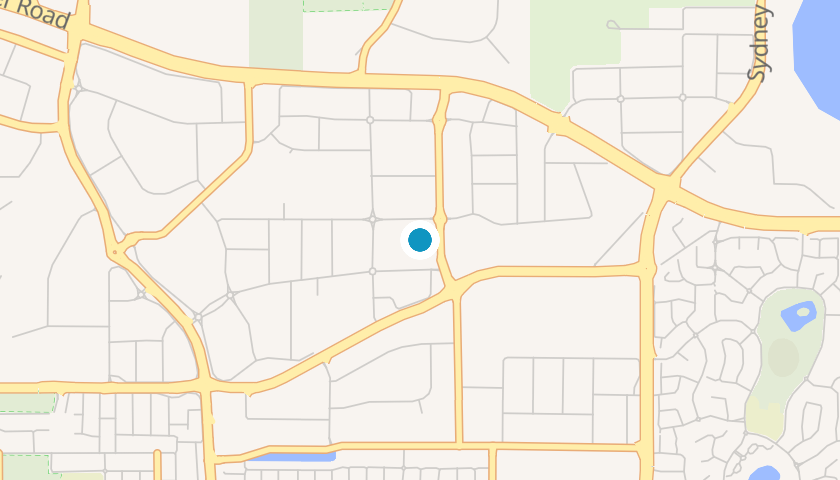 Map showing Unique Metals Laser location